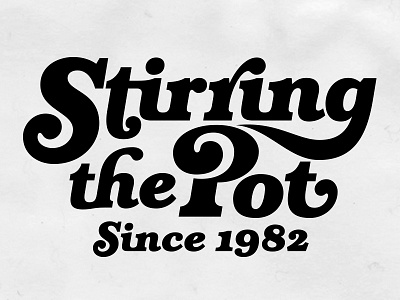 Stirring The Pot bespoke branding chips crisps font identity lettering letters logo logotype type typography