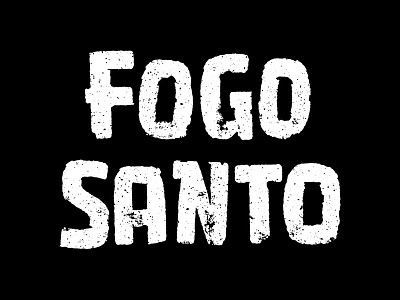 Fogo Santo bespoke branding font identity lettering letters logo logotype rum type typography
