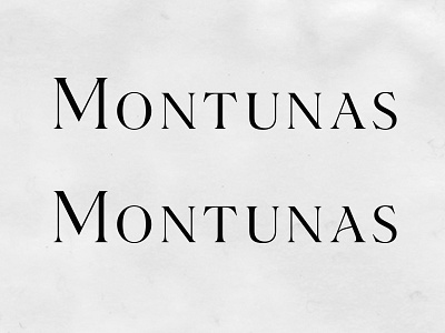 Montunas bespoke branding fashion font identity lettering letters logo logotype type typography