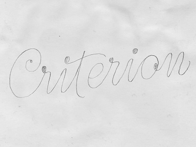 Criterion Sketch bespoke branding ice cream identity lettering letters logo logotype sketch type typography