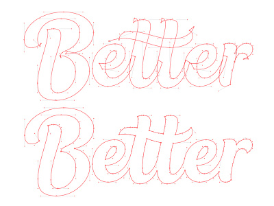 Better vectors? bespoke branding identity lettering letters logo logotype type typography vector