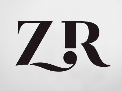 ZR1 logo logotype monogram type typography