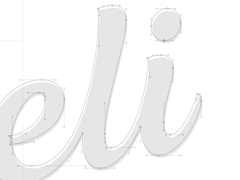 1st attempt in Glyphs identity packaging bespoke typography logotype branding font glyphs vector logo type