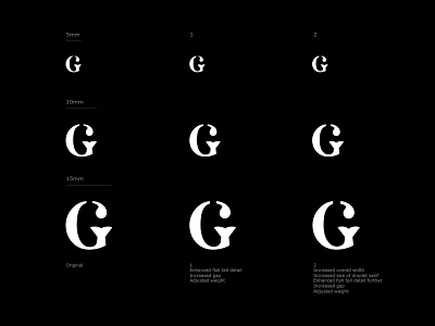 G symbol for small use bespoke branding font g glyphs identity logo logotype packaging symbol type typography