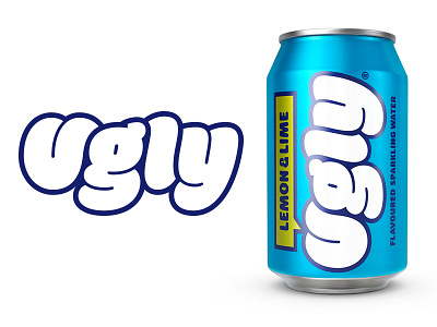 Ugly Drinks Logo bespoke branding identity logo logotype packaging type typography ugly