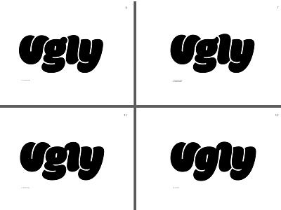 Ugly Sketches bespoke branding identity logo logotype packaging sketch type typography ugly