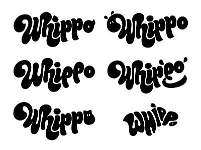 Whippo Worked-up Routes bespoke branding hippo ice cream identity logo logotype sketch type typography