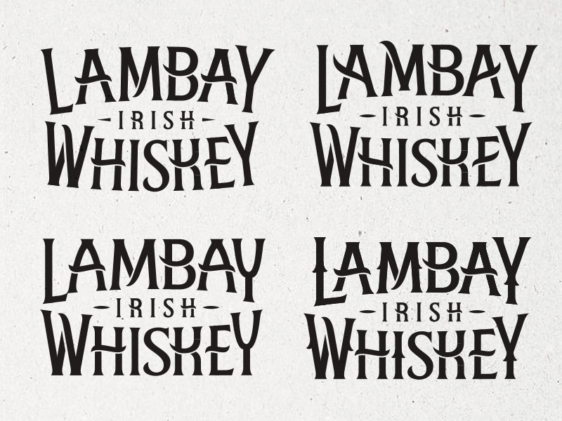 Lambay Irish Whiskey – Early Routes ireland whiskey hand drawn identity packaging typography logotype branding logo type