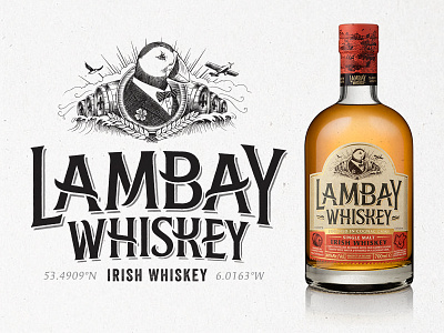 Lambay Whiskey – Final Logo branding hand drawn identity ireland logo logotype packaging type typography whiskey