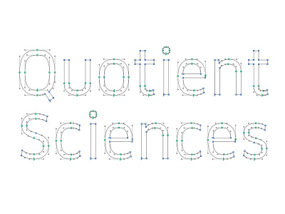 Quotient Sciences bespoke branding hand drawn identity logo logotype science type typography