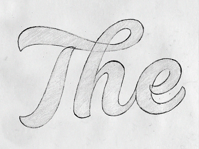 The bespoke branding craft lettering logo logotype pencil sketch type typography