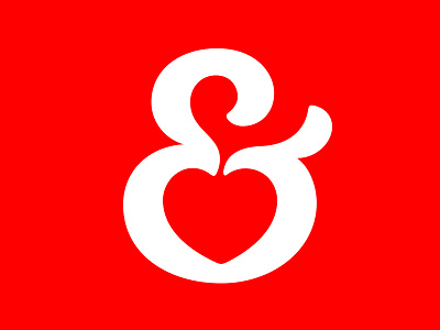 I ❤️ Ampersands ampersand branding heart logo logotype love symbol type typography