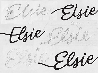 Elsie sketches beer bespoke branding calligraphy custom type hand crafted hand drawn hand lettering lettering letters logo logotype packaging script sketch type typography