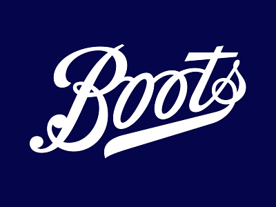 Boots Logo bespoke branding calligraphy hand lettering lettering logo logotype script type typography