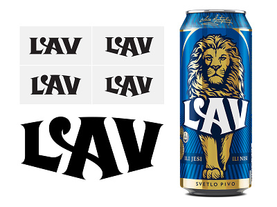 Lav Beer bespoke branding hand drawn hand lettering lettering logo logotype packaging type typography