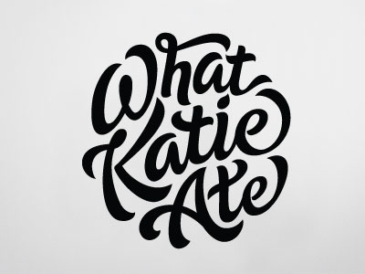 What Katie Ate calligraphy food lettering photography script type typography