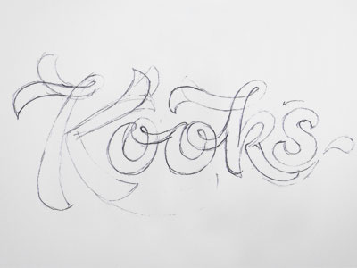 Kooks calligraphy lettering packaging photography script type typography
