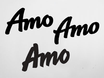 Amo baking calligraphy lettering packaging script type typography