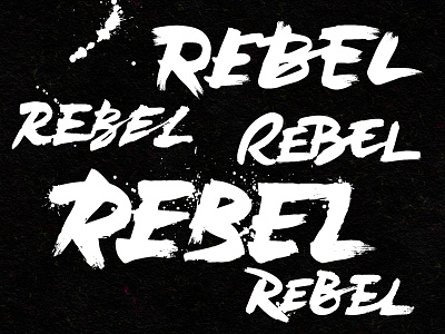Rebel Rebel bespoke branding calligraphy hand drawn hand lettering ink lettering logo logotype script
