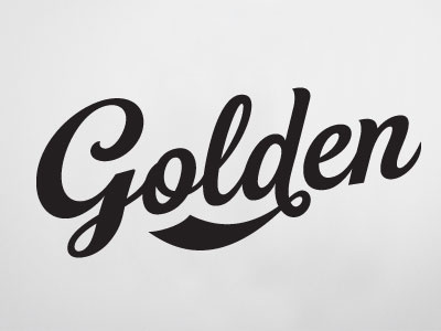 Golden calligraphy cider lettering packaging script type typography