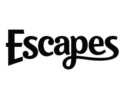 Escapes crisps lettering ligature logo packaging type typography