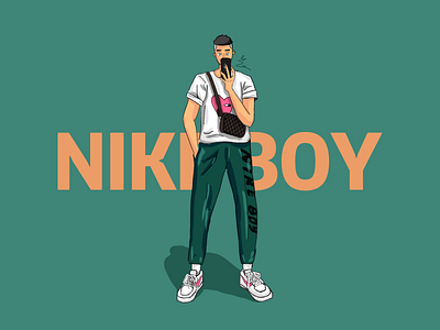 Nike Boy3 ui ux 品牌 插图 活版印刷 设计