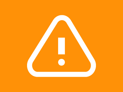 Warning Icon alert design exclamation mark flat icon notification simple ui ux warning web