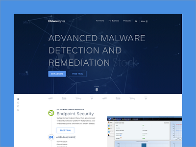 Malwarebytes Business Page antivirus business dark home page landing page malware malwarebytes marketing security splash page