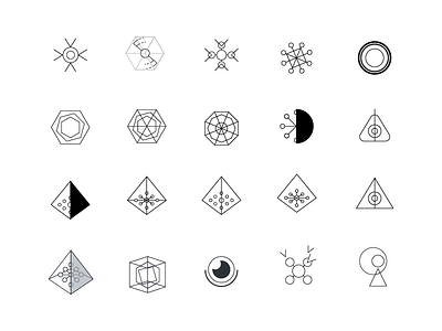 Emblems abstract emblem icon logo simple symbol