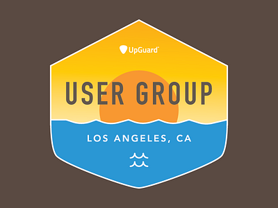 User Group Sticker badge california la lose angeles ocean sticker sunset user group waves
