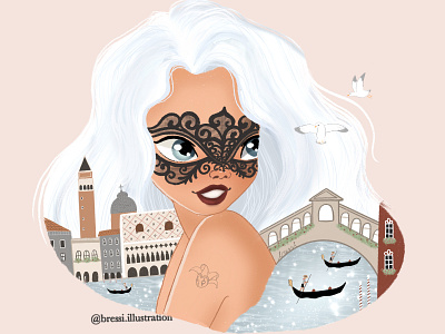 Venezia - travel babe illustration