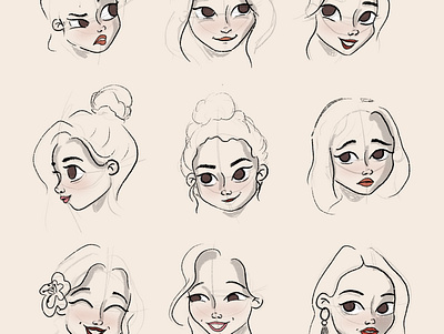 Character Expressions character design character development character drawing character expressions character illustration digital illustration expressions illustration sketch