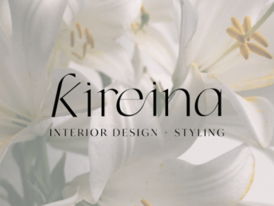 Kireina Interior Designer Logo aesthetic brand brand identity branding elegant graphic design interior design logo logo design logotype minimal minimalist