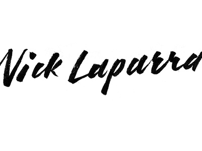 Nick Laparra — Logo Exploration brush pen handwritten logo logotype script typography