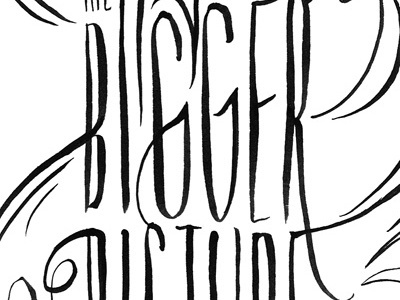 Bigger Picture Sketch illustration sketchbook typography