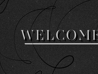 Welcome typography