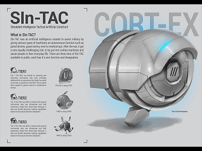 SIn-TAC and CORT-EX brain core head machine mech mecha mind processing processor robot thinking