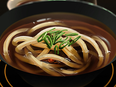 Terror of the Udon buckwheat creature cthulhu hiding noodle robot sauce soba soup soy terror udon