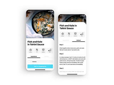 Recipe App concept cooking cooking app food interface interface design recipe recipe app ui