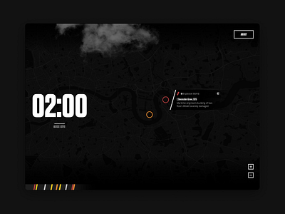 London Blitz Visualisation aniamtion concept design ui ux