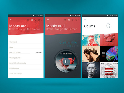 Music app research android ui designer animation gif interaction design material app ui mobile design mobile design patterns player music sound user interface ux ios