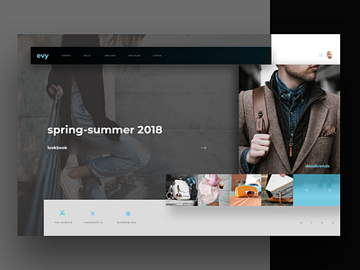 evy fashion web site 2018 clean design designer grid landing showroom typography ui ukraine ux web website