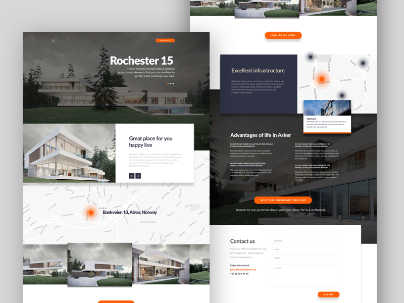 Rochester real estate web by Olexandr Demydov on Dribbble
