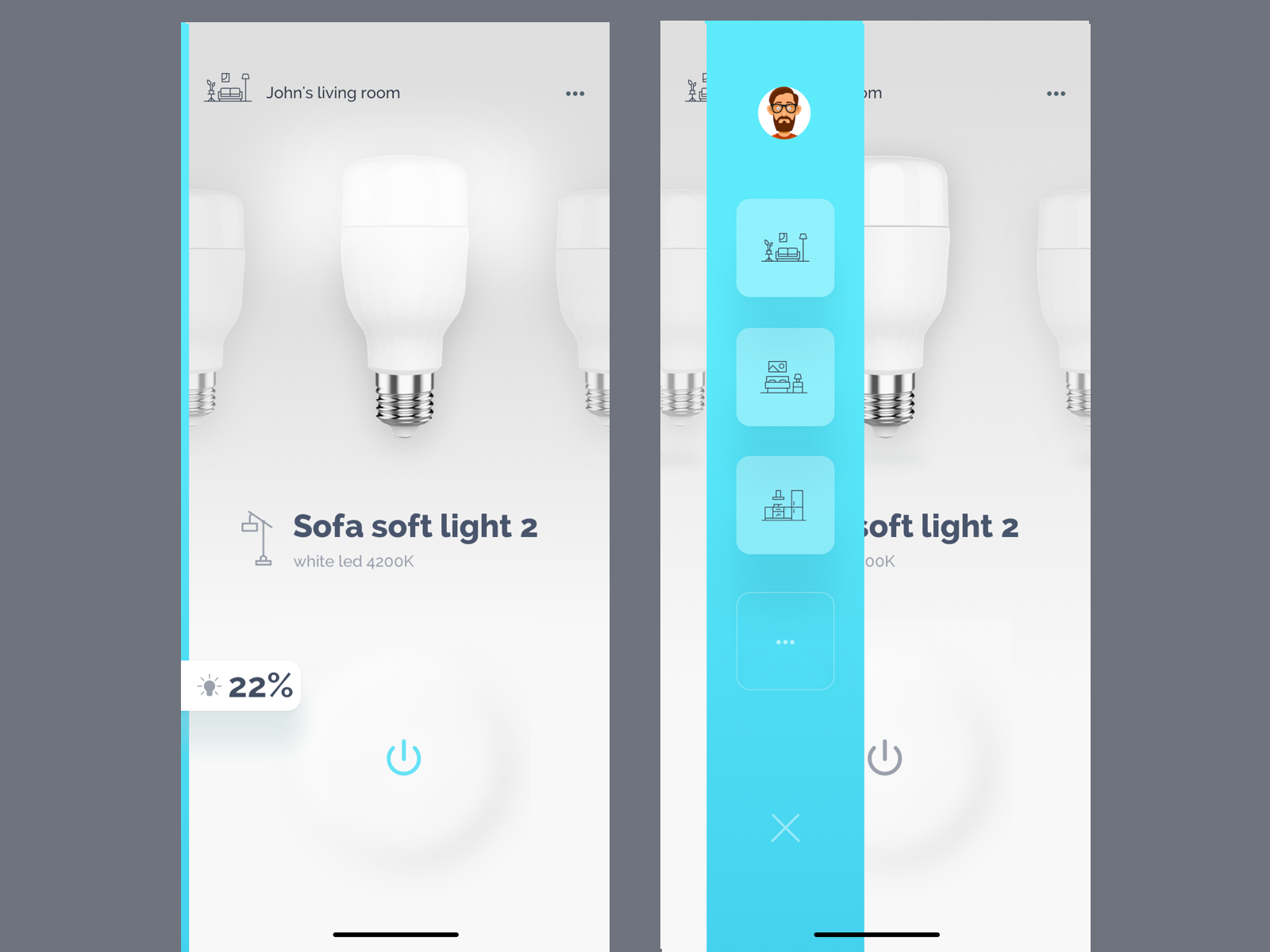 lght light control app by Olexandr Demydov on Dribbble