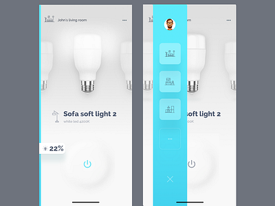 lght - light control app android control interaction ios lamp light mobile mobile animation smart home ui ukraine ux web