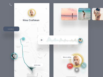 Community - app for surfers chat ios iphone iphonex landing map mobile navigation profile sketch ui uikit ukraine web