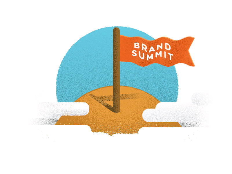 Brand Summit Animated GIF 2d animation ae after effects animation flat gif illustration loop motion graphics