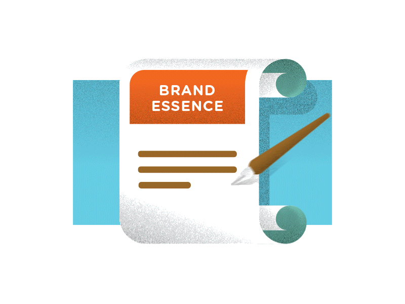 Brand Essence Animated GIF 2d animation ae after effects animation flat gif illustration loop motion graphics