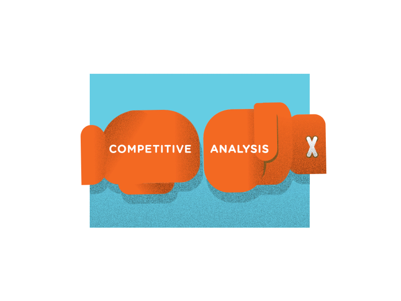 Competitive Analysis Animated GIF 2d animation ae after effects animation flat gif illustration loop motion graphics