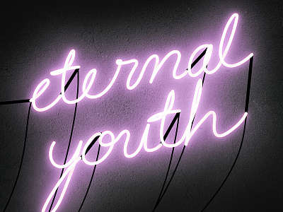 Eternal Youth illustrator neon photoshop